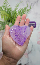 Load image into Gallery viewer, 3 inch 3D Druzy Heart Silicone Mold for resin casting