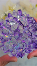 Load image into Gallery viewer, 4 inch Resin Crystal Dahlia - in Amethyst (Including LED Light Base)