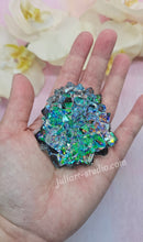 Load image into Gallery viewer, 2.5 inch Resin Crystal ( with Colorful Dichroic Background)