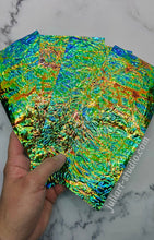Load image into Gallery viewer, High Gloss GREEN PEBBLES - Dichroic Sheet