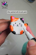 Load image into Gallery viewer, 1.8 inch Cat Worry Stone Silicone Mold