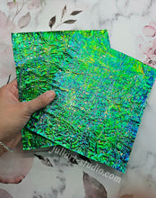 Load image into Gallery viewer, GREEN CRACKLE - Dichroic Sheet - Large size