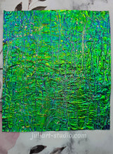 Load image into Gallery viewer, GREEN CRACKLE - Dichroic Sheet - Large size