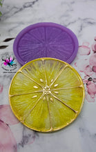 Load image into Gallery viewer, 4 inch Lemon Slice Coaster Silicone Mold for Resin Coasters