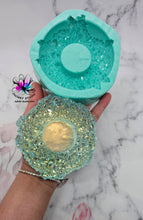 Load image into Gallery viewer, 4.25 inch Crystal Tealight Holder Silicone Mold for Resin casting