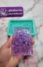 Load image into Gallery viewer, 4.3 inch Rectangular Crystal Block Silicone Mold for resin casting