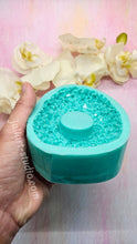 Load image into Gallery viewer, 5 inch Crystal Pebble Rock Tealight Holder Silicone Mold for Resin casting