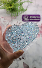 Load image into Gallery viewer, 5 inch Large Crystal Heart Silicone Mold for resin casting