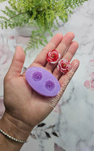 Load image into Gallery viewer, Small/ Medium/ Large 3D Rose Earrings Silicone Mold for Resin