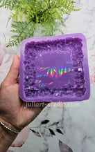 Load image into Gallery viewer, 4 inch HOLO Crystal Edge (SQUARE) Silicone Mold for Resin casting