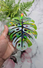 Load image into Gallery viewer, 6 inch HOLO Monstera Leaf Silicone Mold for Resin