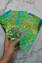 Load image into Gallery viewer, High Gloss GREEN PEBBLES - Dichroic Sheet