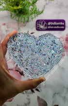 Load image into Gallery viewer, 5 inch Large Crystal Heart Silicone Mold for resin casting