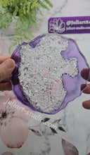 Load image into Gallery viewer, 4.5 inch Thin Druzy Insert Silicone Mold for Resin