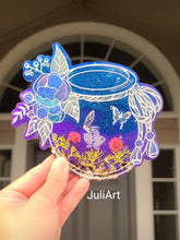 Load image into Gallery viewer, 6 inch Floral Jar Silicone Mold for Resin Coasters
