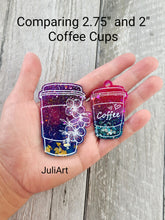 Load image into Gallery viewer, 2 inch Coffee Keychain Set Silicone Mold for Resin casting