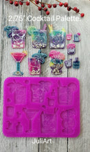 Load image into Gallery viewer, 2.75 inch Cocktail Palette Silicone Mold for Resin casting