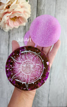 Load image into Gallery viewer, 2.75 inch or 3.5 inch Fine Druzy Disk Insert Silicone Mold