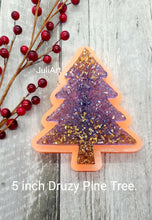 Load image into Gallery viewer, 5 inch Druzy Pine Tree Silicone Mold for Resin