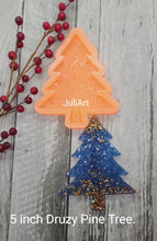 Load image into Gallery viewer, 5 inch Druzy Pine Tree Silicone Mold for Resin