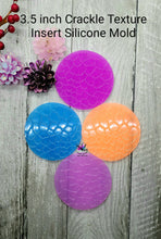 Load image into Gallery viewer, 3.5 inch Crackle Texture Insert Silicone Mold for Resin