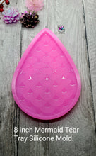 Load image into Gallery viewer, 8 inch Mermaid Tear Tray Silicone Mold for Resin Coasters