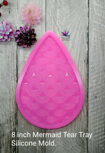 Load image into Gallery viewer, 8 inch Mermaid Tear Tray Silicone Mold for Resin Coasters