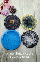 Load image into Gallery viewer, 4 inch Druzy Agate Coaster (#DC-A)  Silicone Mold for Resin casting