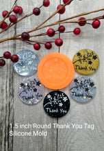 Load image into Gallery viewer, Thank You Tag Silicone Mold for Resin casting