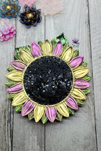 Load image into Gallery viewer, 7.5 inch Druzy Sunflower Dish Silicone Mold for Resin