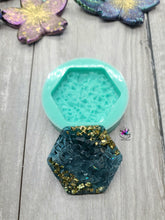 Load image into Gallery viewer, 1.8 inch Hexagon Druzy Phone Grip Silicone Mold for Resin