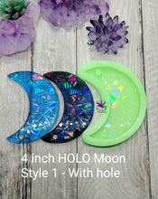 Load image into Gallery viewer, 4 inch HOLO Moon Silicone Mold for Resin