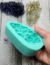 Load image into Gallery viewer, 4.5 inch MEDIUM Crystal Cluster Silicone Mold for Resin