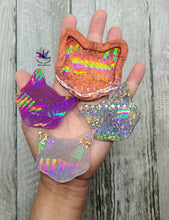 Load image into Gallery viewer, 2.25 inch HOLO Cat Silicone Mold for Resin