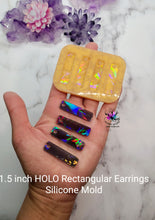 Load image into Gallery viewer, HOLO Rectangular Earrings Set Silicone Mold for Resin