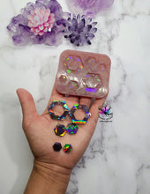 Load image into Gallery viewer, HOLO Hexagon Earrings Set Silicone Mold for Resin