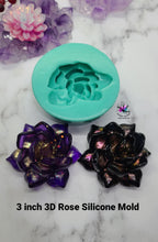 Load image into Gallery viewer, 3D Rose Silicone Mold for Resin