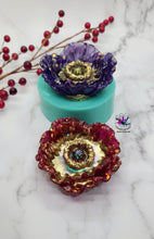 Load image into Gallery viewer, 3.25 inch Poppy Flower Ring Dish Silicone Mold for Resin