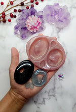 Load image into Gallery viewer, Oval Druzy Pendant Earrings Silicone Mold for Resin casting