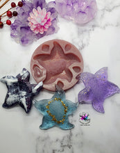 Load image into Gallery viewer, 3.6 inch Druzy Starfish Silicone Mold for Resin