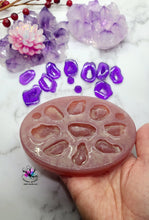 Load image into Gallery viewer, Small Druzy Slices Palette Silicone Mold for Resin casting