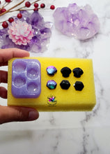 Load image into Gallery viewer, Seashell + Hexagon Crystal Studs Silicone Mold for Resin casting