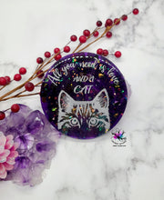 Load image into Gallery viewer, 4 inch Cat Love Coaster Silicone Mold for Resin casting