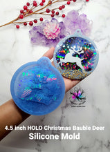 Load image into Gallery viewer, 4.5 inch HOLO Christmas Bauble DEER Silicone Mold for Resin