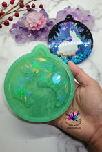 Load image into Gallery viewer, 4.5 inch HOLO Christmas Bauble BUNNY Silicone Mold for Resin