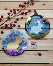 Load image into Gallery viewer, 4.5 inch HOLO Christmas Bauble BUNNY Silicone Mold for Resin