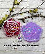 Load image into Gallery viewer, 4.5 inch HOLO Rose Silicone Mold for Resin