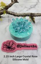 Load image into Gallery viewer, 2.25 inch Large Crystal Rose Silicone Mold for Resin
