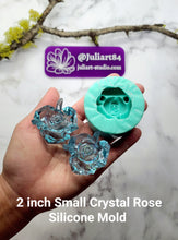 Load image into Gallery viewer, 2 inch Small Crystal Rose Silicone Mold for Resin