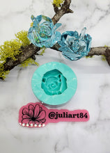 Load image into Gallery viewer, 2 inch Small Crystal Rose Silicone Mold for Resin
